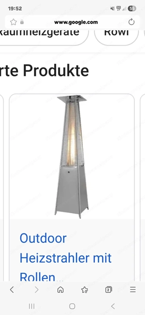 Outdoor Heizstrahler mit rollen 