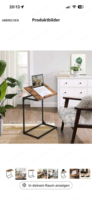 Kleiner Beistelltisch, Nachttisch, klappbar Bild 2