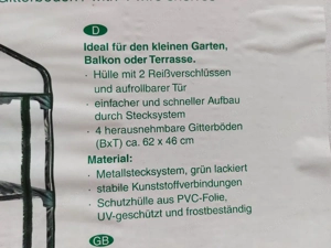 Gewächshaus für Terrasse Balkon Zimmer Bild 5