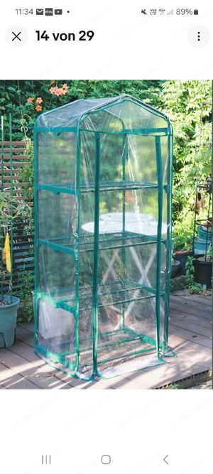Gewächshaus für Terrasse Balkon Zimmer Bild 2