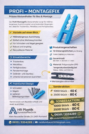 Abstand Halter Montagefix 