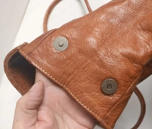 Vintage Leder Handtasche Bild 3