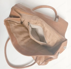 Vintage Leder Handtasche Bild 4