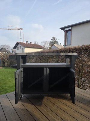 Keter Unity XL Grilltisch   Outdoor Küche mit Edelstahlplatte Bild 2