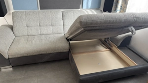 Couch mit Stauraum und Bettfunktion Bild 2