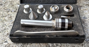 Robert Sorby Deluxe Revolving Centre System   Mitlaufkörner Set   2MT