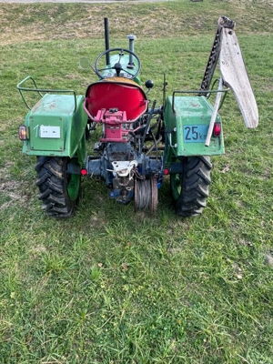 Steyr T80 mit Seilwinde und Mähwerk Bild 6