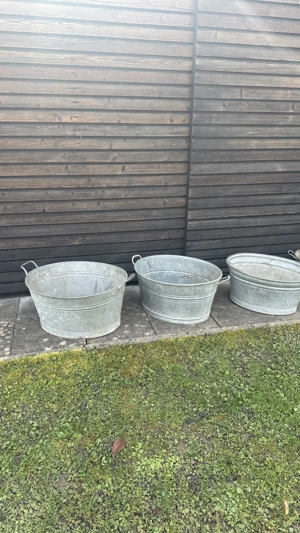 Zinkwannen   verschiedene Größen (55 60 L)