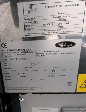 Große eistheke Eisvitrine Bild 2