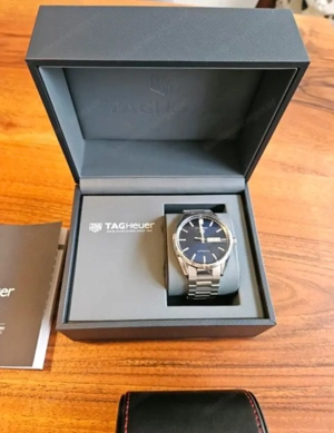 FULL Set TAG HEUER Carrera Day Date blau 41 Automatikuhr SWISS Bild 5
