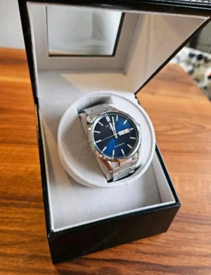 FULL Set TAG HEUER Carrera Day Date blau 41 Automatikuhr SWISS Bild 3