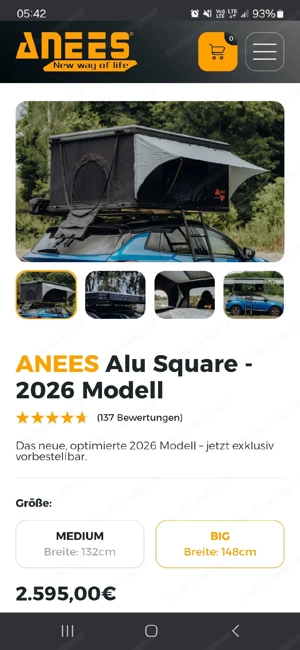 Dachzelt Anees Hardtop Bild 2