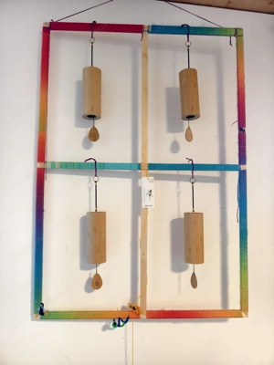 Koshi Klangspiel Erde, Feuer, Wasser, Luft - auch im Set erhältlich 150 Euro - Holz Windspiel Bild 7