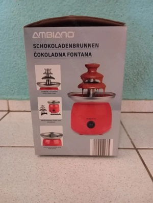 Schokoladenbrunnen Metallic-Rot Bild 4