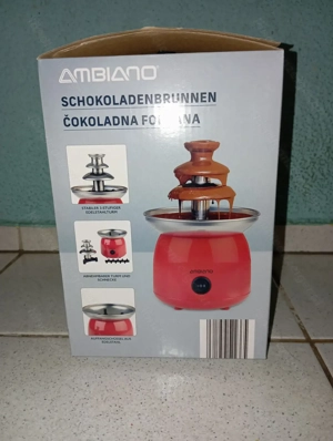 Schokoladenbrunnen Metallic-Rot Bild 3