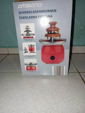 Schokoladenbrunnen Metallic-Rot Bild 2