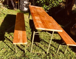 Verkaufe große Biergarnitur  Bild 2