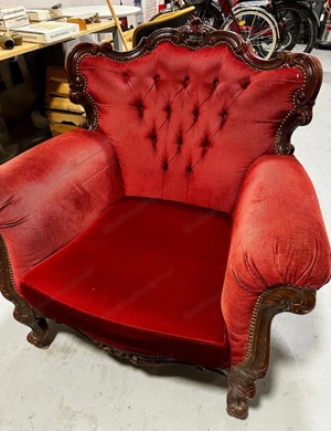 Vintage Chesterfield-Garnitur Bild 4