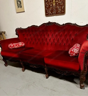 Vintage Chesterfield-Garnitur Bild 3