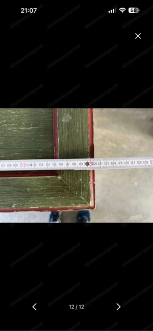 Antike Voglauer Bauerntruhe - handbemalt, Massivholz, Landhausstil Bild 9