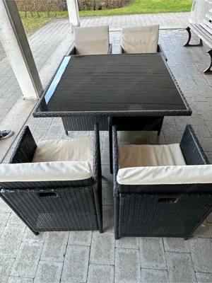 Gartentisch mit 4 Stühlen Bild 2