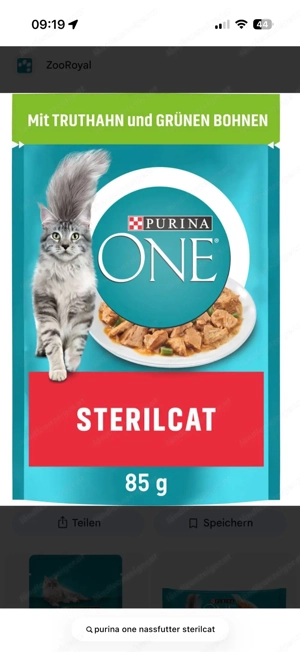 Nassfutter für Katzen Purina One Bild 2