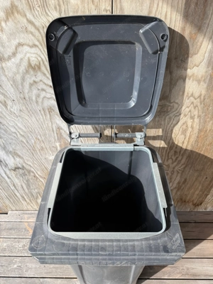 Schäfer Kunststoff - Mülltonne mit Rollen, 120 Liter   60kg, anthrazit Bild 4