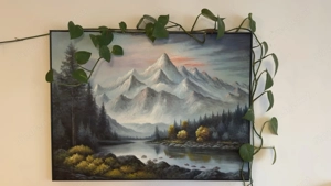 Großes Landschaftsbild mit Bergen   100   75 cm Bild 3