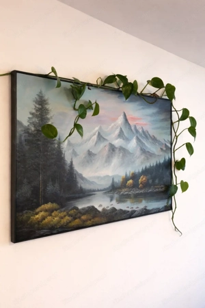 Großes Landschaftsbild mit Bergen   100   75 cm Bild 2