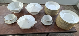 Geschirrset mit Goldrand aus Frankreich "Lorioux" Bild 3