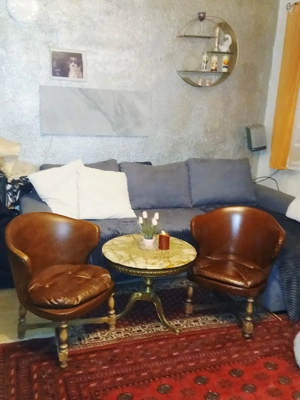 Leder-Fuitons(Hocker) Bild 2