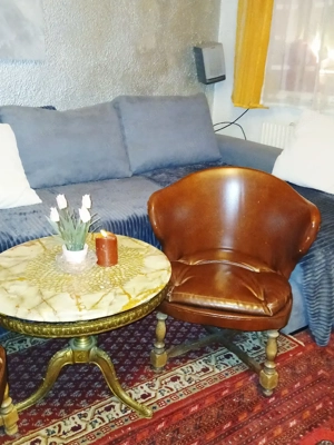 Leder-Fuitons(Hocker) Bild 3