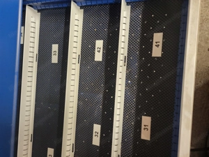 Schubladenschrank mit Abdeckplatte weiß Lista kompatibel 