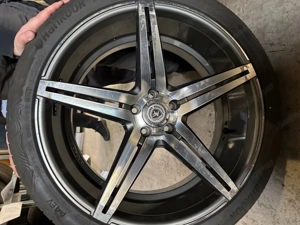 Komplettradsatz Hankook Sommerreifen 245 40 R21 inkl. Alufelgen Bild 2