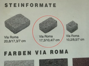 Pflastersteine Via Roma gesucht Bild 2