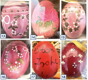 Ausgeblasene kunstvoll bemalte Eier Bild 4