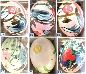 Ausgeblasene kunstvoll bemalte Eier Bild 10