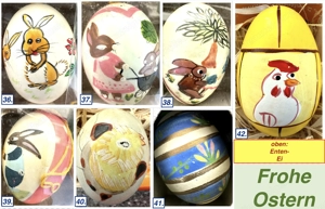 Ausgeblasene kunstvoll bemalte Eier Bild 7