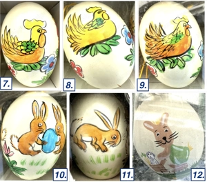 Ausgeblasene kunstvoll bemalte Eier Bild 3