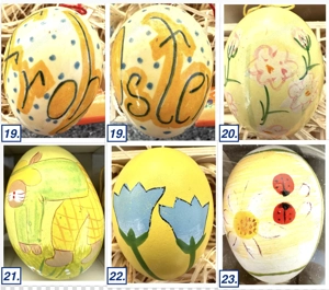 Ausgeblasene kunstvoll bemalte Eier Bild 5