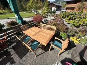 Teakholz Sitzgruppe Gartenmöbel Bild 3