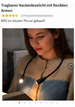 Tragbares Nackenlesegerät mit flexiblen Armen