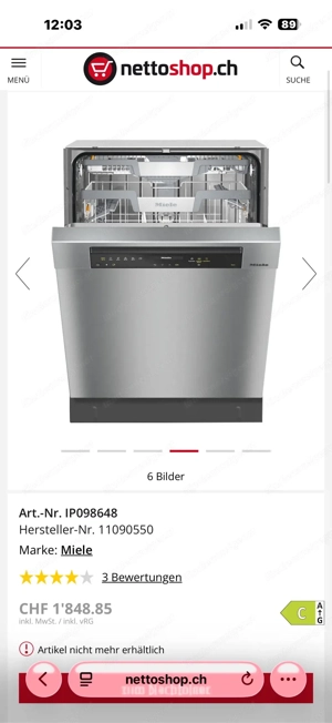 Geschirrspüler Miele auto dos und wifi Bild 2