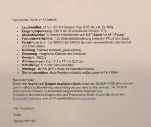 Scheinwerfer Kunstlicht Spotlight Dedolight Bild 6