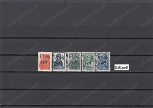 Briefmarken Litauen-Russland Lokalausgaben mit Aufdruck Postfrisch a. 300.- Bild 9