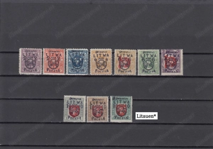 Briefmarken Litauen-Russland Lokalausgaben mit Aufdruck Postfrisch a. 300.- Bild 10