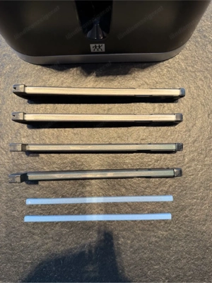 Zwilling V-Edge Messerschärfer + 3 Keramikstäbe (blau  grün  weiß) - guter Zustand Bild 4