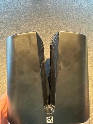Zwilling V-Edge Messerschärfer + 3 Keramikstäbe (blau  grün  weiß) - guter Zustand Bild 3
