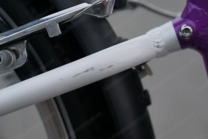 Kinderfahrrad Woom 4 Violett mit Seitenständer und Schutzblechen Bild 10