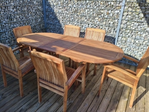 Gartenmöbel Teakholz Bild 2